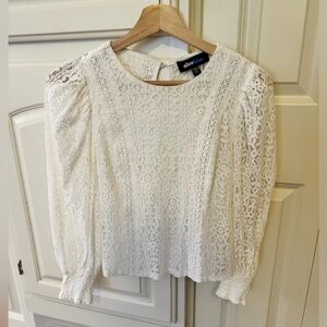 White lace blouse